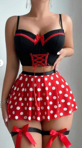 Luxury French Maid-Inspired Satin Costume with Lace Apron & Elegant Puff Sleeves – Classic Parisian Charm Reimagined