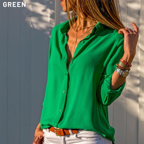 Button Up Women Shirt-Long Sleeved Top-Buttoned Shirt-Designer Women Top-Button Down Shirt-Womens Top-Casual Top- Office Blouse-Casual Top