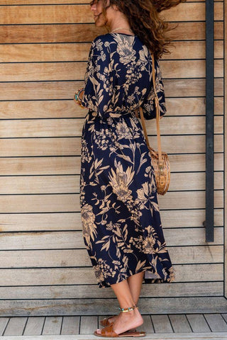 Maxi Dresses For Women With Sleeves, Half Sleeve Dress, Flower Dress Women, Summer Dresses For Women, Boho Dress Women, Maxi Boho Dresses