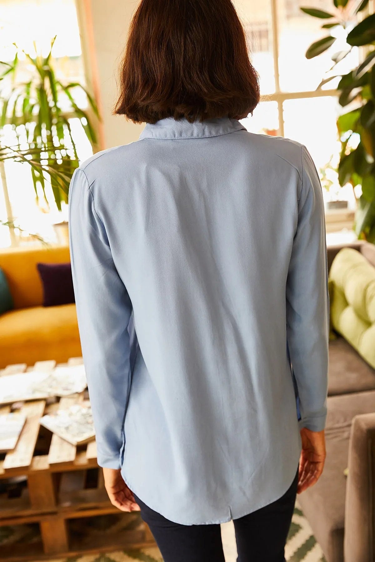 Minimalist & Affordable Women's Woman Blouse,Button Down Shirt