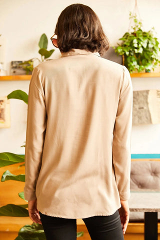 Minimalist & Affordable Women's Woman Blouse,Button Down Shirt-Womens Top-Casual Top-Modern Top,Designer Women Top-Minimalist Women Blouse 1