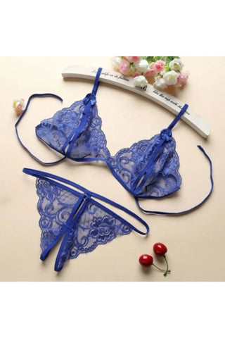 Lace Bra Embroidery Panty Lingerie Set,Lace Lingerie,Embroidery Underwear,Wedding Nightgown,Bridal Lingerie Set,Elegant Casual Underwear 2