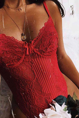 Red and Neon Yellow Lace Sheer Women’s Lingerie, Floral Romantic Honeymoon Lingerie, Anniversary Gift, Seductive Erotic Transparent Lingerie