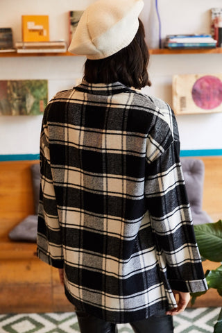 Single Pocket Thick Plaid Lumberjack Shirt,Casual Plaid, Vintage Inspired, Fall Fashion, Autumn Essential, Soft Cotton Fabric, Gift For Her
